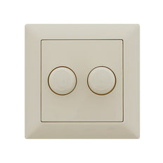 Placa De Tapa Doble Para Gira RAL1013 Crema - 891226