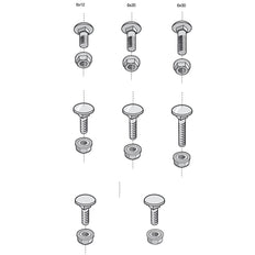 Legrand Cablofil Sistema de Soporte de Cables con Piezas de Conexión - CM801014 [100 Piezas]