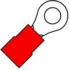 Terminal De Anillo Aislado M6 Nylon 0.5-1.5mm2 SuperPidg - 156420 [100 Piezas]