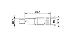 Phoenix Contact SAC Cable de sensor/actuador con conector - 1669628