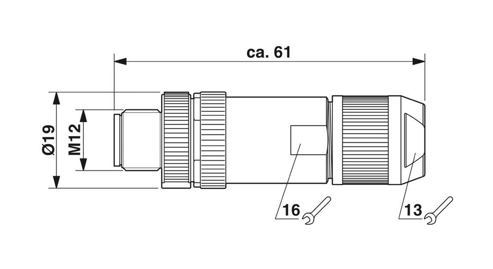 Conector Redondo (industrial) Phoenix Contact - 1424682