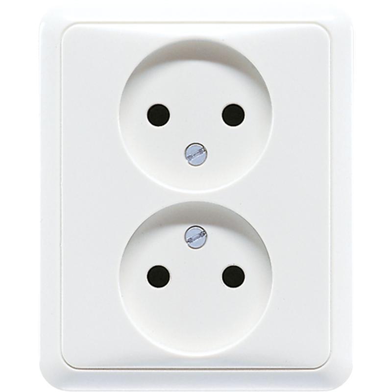 Caja De Enchufes De Pared CD500 De Jung (aparamenta WCD) - CD5010WW