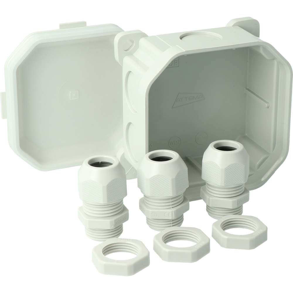 Attema WD2 Caja de pared/techo para montaje en superficie - AT2300 [5 Piezas]
