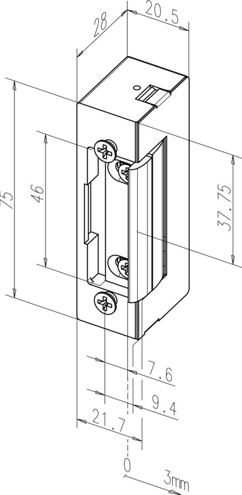 Cerradura de Puerta Eléctrica Assa Vema - 10001611