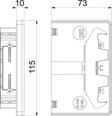 OBO GK Placa final Canal/columna de pared - 6274370