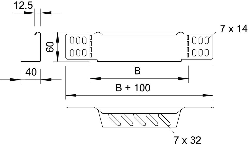 OBO RWEB Adaptador de bandeja de cables - 7109202
