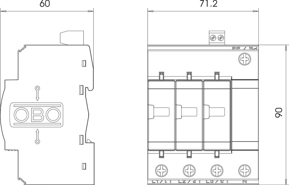 OBO V50 Protector De Sobretensión De Red - 5093662