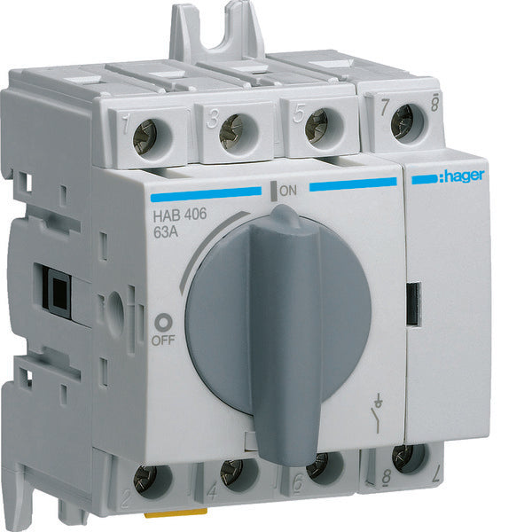 Interruptor-seccionador Hager HAB - HAB406