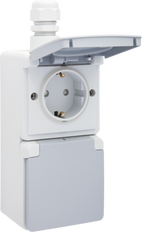 Caja De Enchufes De Pared Niko New Hydro (WCD Switchgear) - 700-37842
