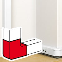 Legrand DLP Pieza de esquina vertical Canal de pared - 75641