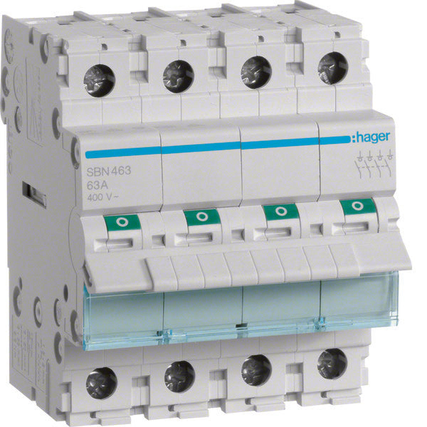 Hager SBN Interruptor Empotrable Modular - SBN463