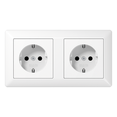 Caja De Enchufes De Pared AS500 De Jung (aparamenta WCD) - AS1520-2BFKIWW