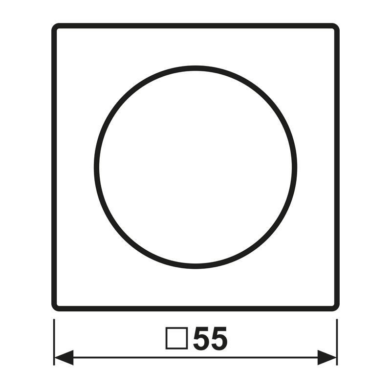 Elemento De Control De La GAMA Jung A/Conmutador De Placa Central - A1540BFWWM