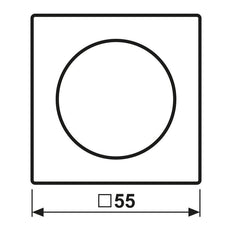 Elemento De Control De La GAMA Jung A/Conmutador De Placa Central - A1540BFWWM