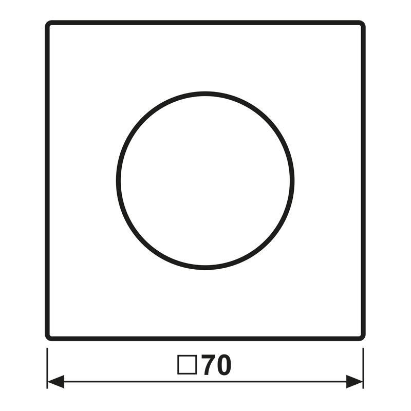 Elemento De Mando/conmutador De Placa Central LS RANGE De Jung - LS1940WWM