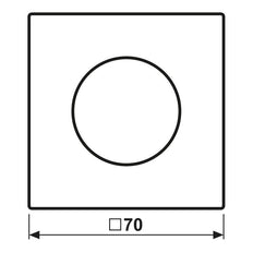 Elemento De Mando/conmutador De Placa Central LS RANGE De Jung - LS1940WWM