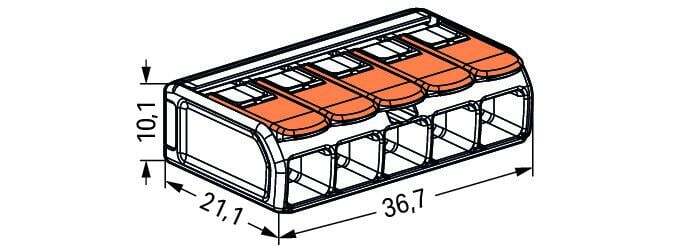 Wago 221 Pinza Para Soldar - 221-615 [15 Piezas]