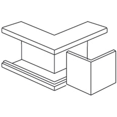 Stago WG 3000 Pieza de esquina interior Canal de pared - INS5551202