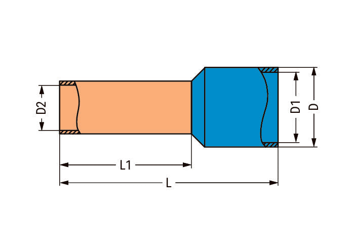 Manguito Terminal De Cable Wago - 216-267 [500 Piezas]
