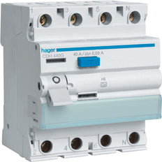 Dispositivo De Corriente Residual De Alta Inmunidad Hager - CDH440G