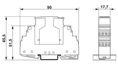 Protector contra sobretensiones Phoenix Contact PT para datos/M&R - 2856032