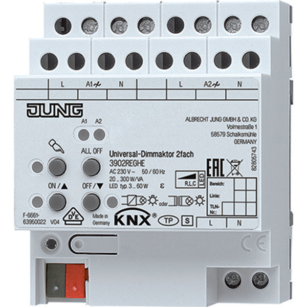 Sistema de bus Dimactor EIB-KNX de Jung - 3902REGHE