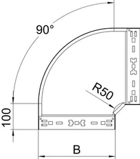 OBO Bandeja portacables Magic Bend/esquina - 6041142