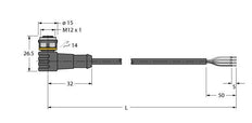 Cable de sensor/actuador Turck Escha con conector - 6625025