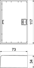 Rehau by OBO SIGNA Placa final Canal/pilar de pared - 6132775