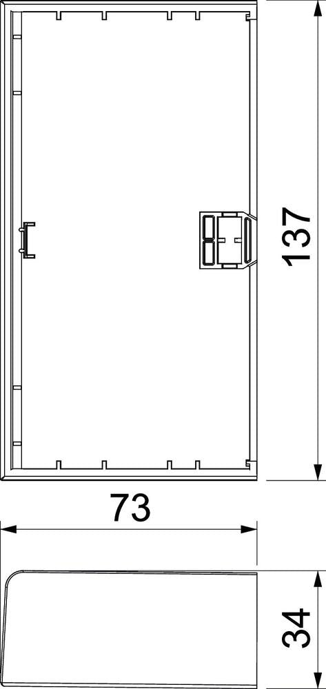 Rehau by OBO SIGNA Placa final Canal/pilar de pared - 6132778