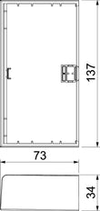 Rehau by OBO SIGNA Placa final Canal/pilar de pared - 6132778