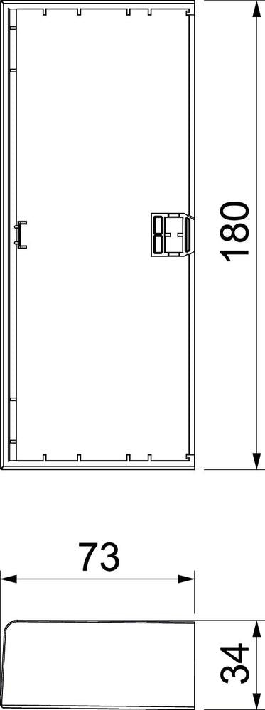 Rehau by OBO SIGNA Placa final Canal/pilar de pared - 6132781