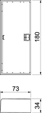 Rehau by OBO SIGNA Placa final Canal/pilar de pared - 6132781