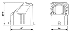 Conector Industrial Phoenix Contact HC Housing - 1407619 [2 Piezas]