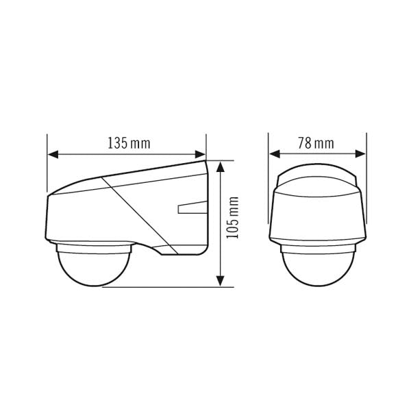Interruptor de movimiento ESYLUX (completo) - EM10015519