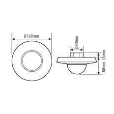 Interruptor de movimiento estándar ESYLUX (completo) - EM10425103