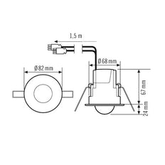 Interruptor de movimiento Compact Express de ESYLUX (completo) - EP10510045
