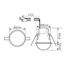 Interruptor de movimiento Compact Express de ESYLUX (completo) - EP10510731