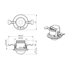 Interruptor de movimiento BEG Luxomat (completo) - 92591