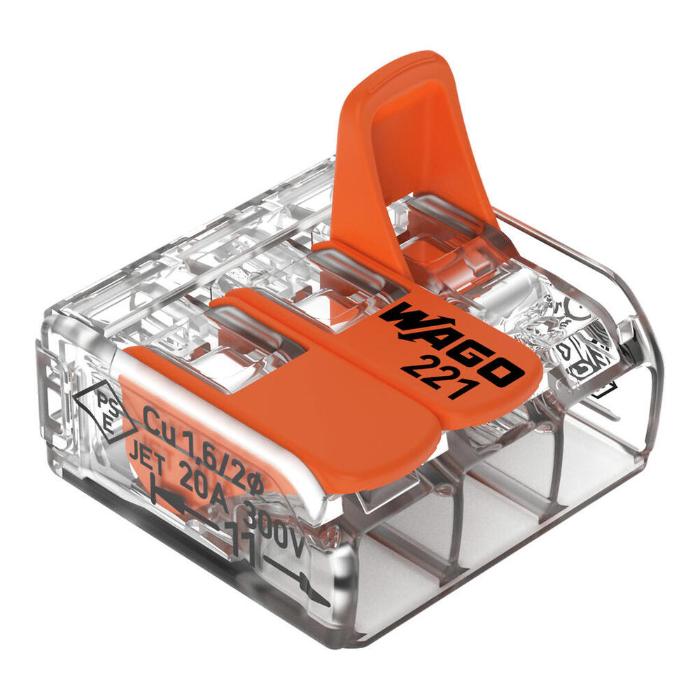 Wago 221 Abrazadera Para Soldar - 221-413 [50 Piezas]