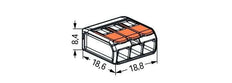 Wago 221 Abrazadera Para Soldar - 221-413 [50 Piezas]