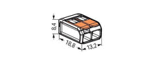 Wago 221 Abrazadera Para Soldar - 221-412 [100 Piezas]
