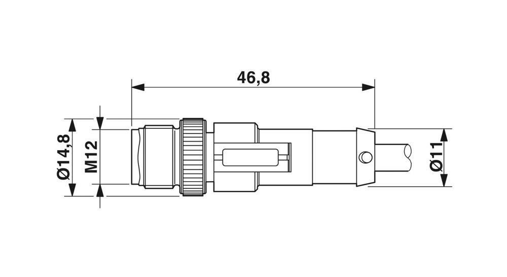 Phoenix Contact Cable de sensor/actuador con conector - 1408750