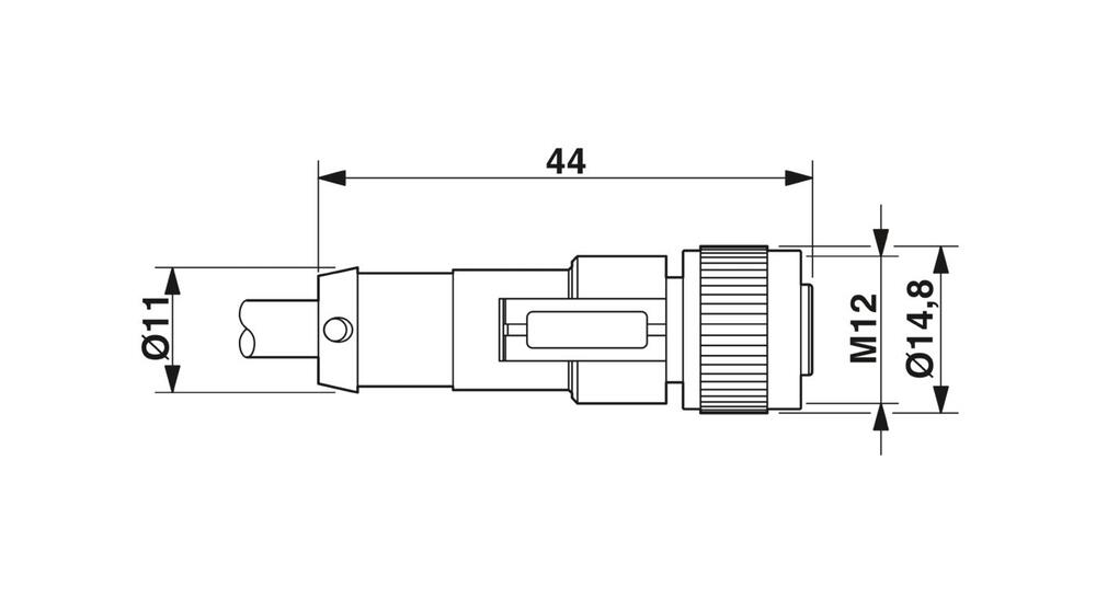 Phoenix Contact Cable de sensor/actuador con conector - 1408750