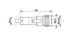 Phoenix Contact Cable de sensor/actuador con conector - 1408750