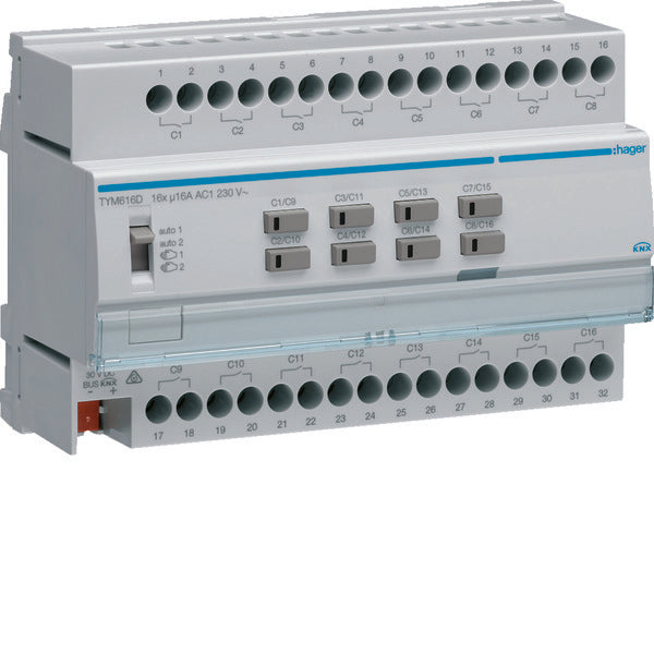 Sistema de bus de actuador de interruptor Hager - TYM616D