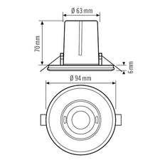 Interruptor de Movimiento plano ESYLUX (completo) - EP10428548