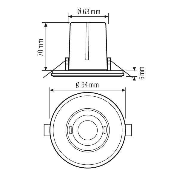 Interruptor de Movimiento plano ESYLUX (completo) - EP10428555