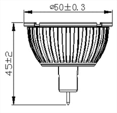 Bombilla LED Megaman de tenue a cálida - MM09918
