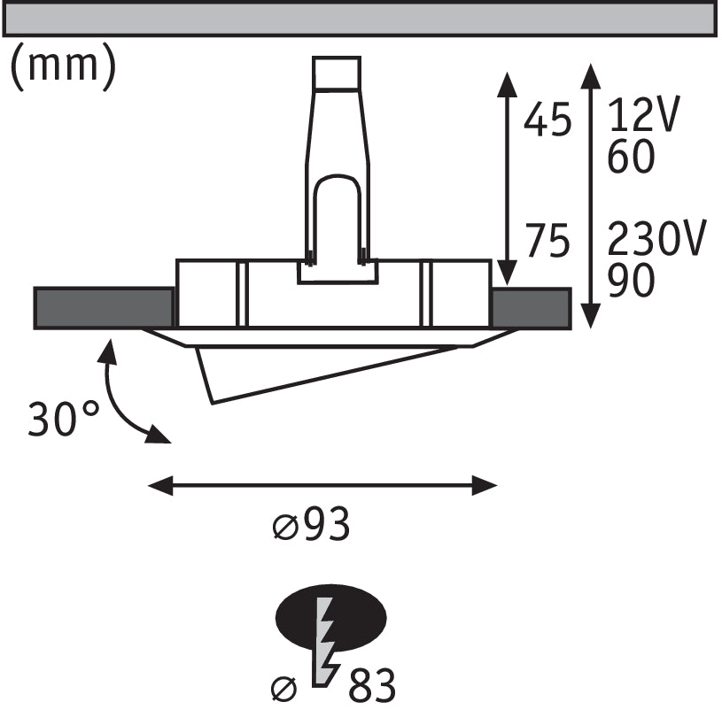 Paulmann Downlight/Spotlight/Floodlight - 93661